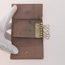 GUCCI GG Canvas Guccissima Key Case Leather 10 Set Beige Black Auth CB197-15