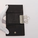 GUCCI GG Canvas Guccissima Key Case Leather 10 Set Beige Black Auth CB197-16