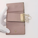 GUCCI GG Canvas Guccissima Key Case Leather 10 Set Beige Black Auth CB197-17
