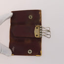 CARTIER Key Case Leather 10 Set Bordeaux Auth CB199-17