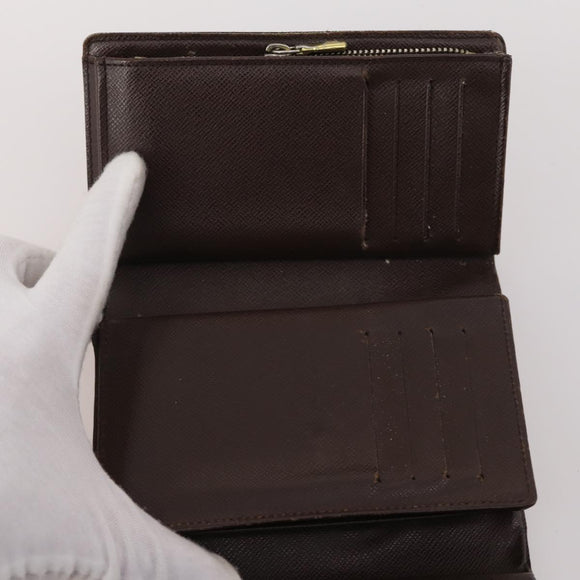 LOUIS VUITTON Damier Ebene Wallet 10 Set LV Auth CB202