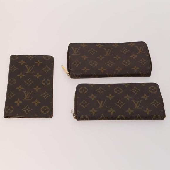 LOUIS VUITTON Monogram Wallet 10 Set LV Auth CB205
