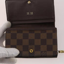 LOUIS VUITTON Damier Ebene Azur Graffit Wallet 10 Set LV Auth CB207-17
