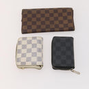 LOUIS VUITTON Damier Ebene Azur Graffit Wallet 10 Set LV Auth CB207-24