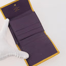 LOUIS VUITTON Epi Wallet 10 Set Black Red blue LV Auth CB208-6