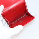 LOUIS VUITTON Epi Wallet 10 Set Black Red blue LV Auth CB208-7