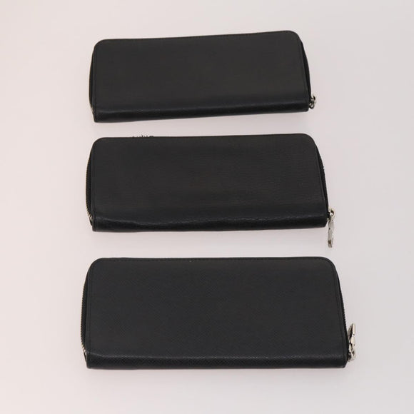 LOUIS VUITTON Taiga Wallet 10 Set Epicea Ardoise LV Auth CB209