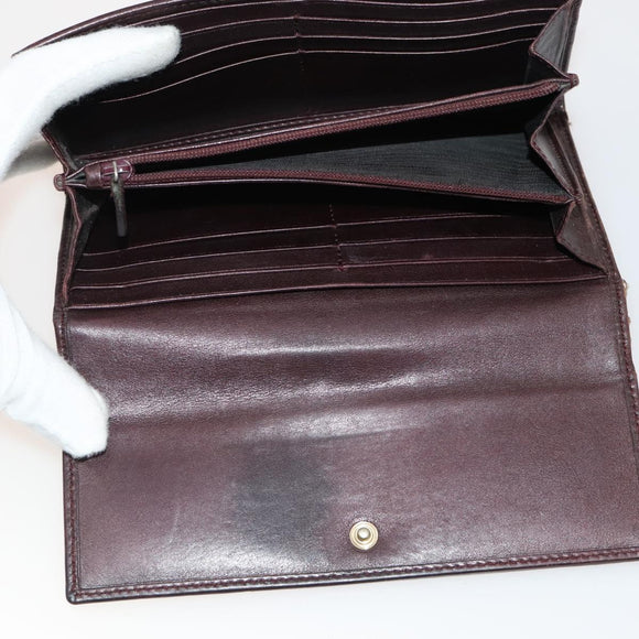 GUCCI GG Canvas Guccissima Wallet Leather 10 Set Beige Black Navy Auth CB211
