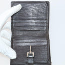 GUCCI GG Canvas Guccissima Wallet Leather 10 Set Beige Black Navy Auth CB211-25