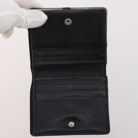 GUCCI GG Canvas Guccissima Wallet Leather 10 Set Beige Black Navy Auth CB211