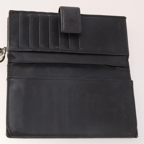 GUCCI GG Canvas Guccissima Wallet Leather 10 Set Beige Black Navy Auth CB211