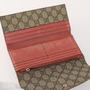 GUCCI GG Canvas Guccissima Wallet Leather 10 Set Beige Black Navy Auth CB211-7