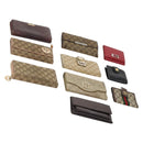 GUCCI GG Canvas Guccissima Geldbörse Leder 10er-Set Beige Schwarz Rot Auth CB212-1