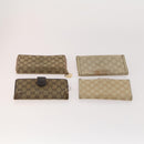 GUCCI GG Canvas Guccissima Geldbörse Leder 10er-Set Beige Schwarz Rot Auth CB212-11