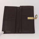 Salvatore Ferragamo Gancini Geldbörse Leder 10er Set Schwarz Beige Orange Auth CB214-12