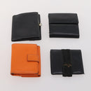 Salvatore Ferragamo Gancini Geldbörse Leder 10er Set Schwarz Beige Orange Auth CB214-20