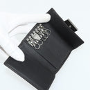 GUCCI GG Canvas Key Case Leather 10 Set Beige Black white Auth CB216-13