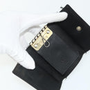 GUCCI GG Canvas Key Case Leather 10 Set Beige Black white Auth CB216-5