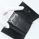 GUCCI GG Canvas Key Case Leather 10 Set Beige Black white Auth CB216-6