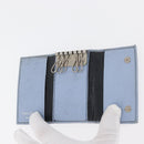 Salvatore Ferragamo Key Case Leather 10 Set Black Light Blue Brown Auth CB218-6