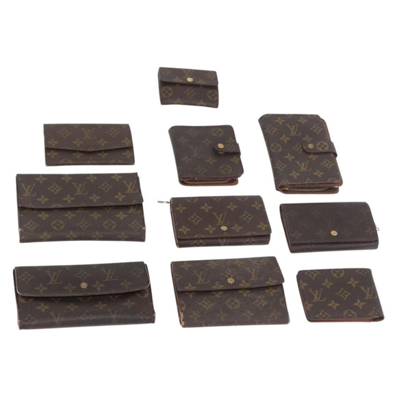LOUIS VUITTON Monogram Wallet 10 Set LV Auth CB220