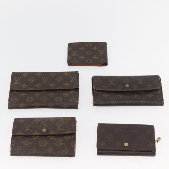 LOUIS VUITTON Monogram Wallet 10 Set LV Auth CB220