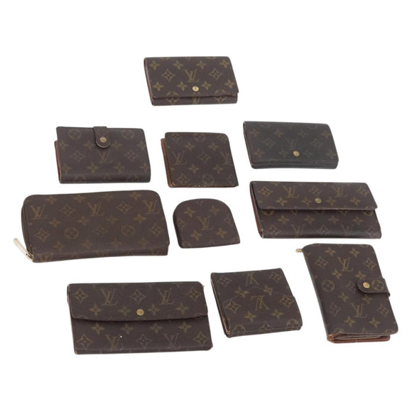 LOUIS VUITTON Monogram Wallet 10 Set LV Auth CB221