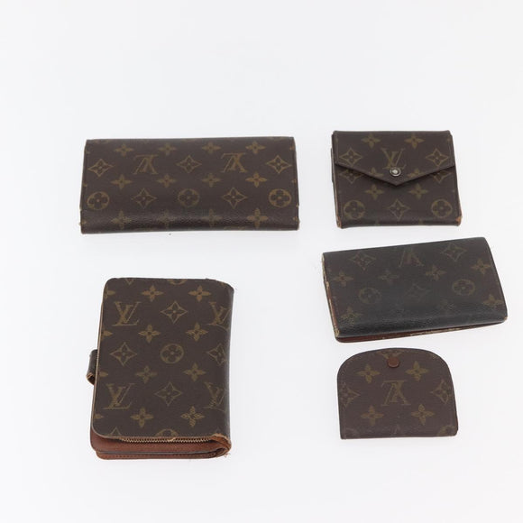 LOUIS VUITTON Monogram Wallet 10 Set LV Auth CB221