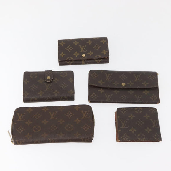LOUIS VUITTON Monogram Wallet 10 Set LV Auth CB221