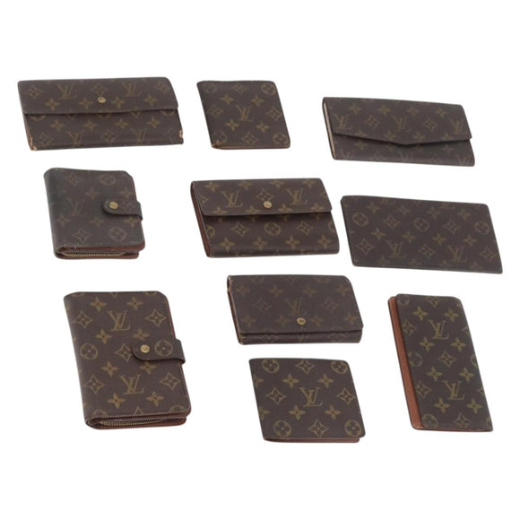 LOUIS VUITTON Monogram Wallet 10 Set LV Auth CB222