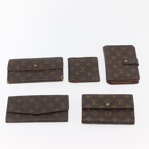 LOUIS VUITTON Monogram Wallet 10 Set LV Auth CB222