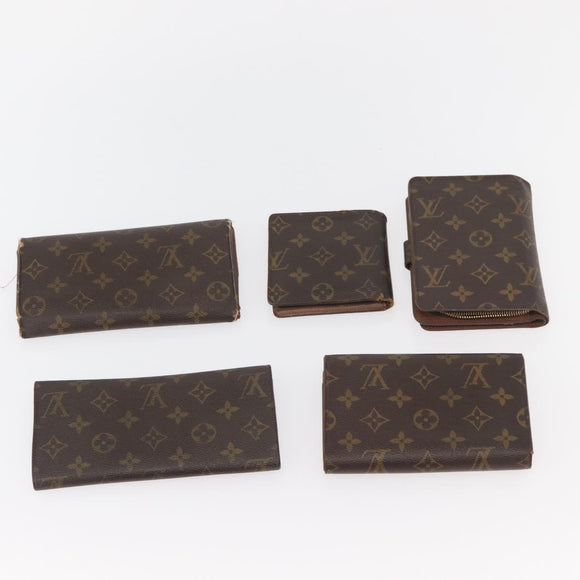 LOUIS VUITTON Monogram Wallet 10 Set LV Auth CB222