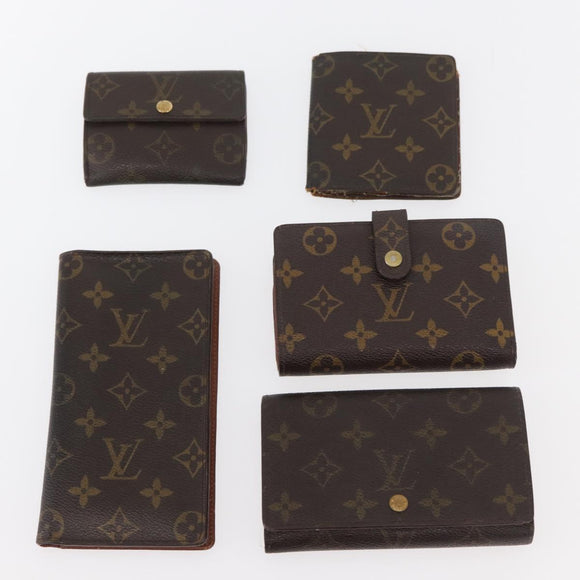 LOUIS VUITTON Monogram Wallet 10 Set LV Auth CB223