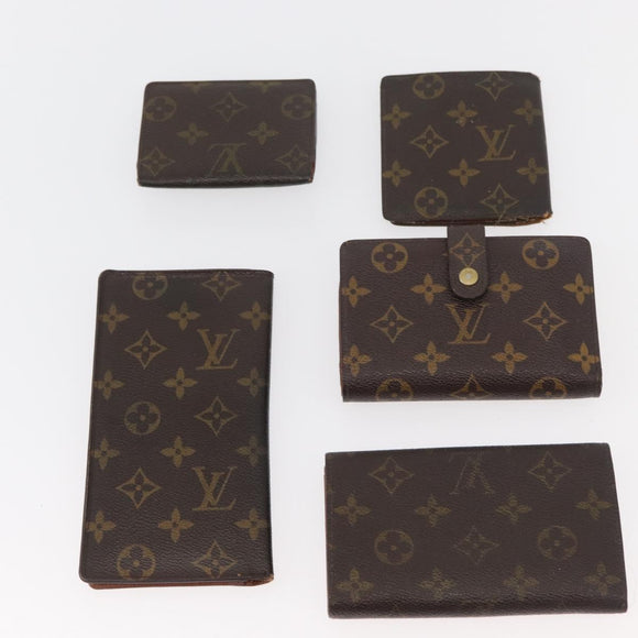LOUIS VUITTON Monogram Wallet 10 Set LV Auth CB223