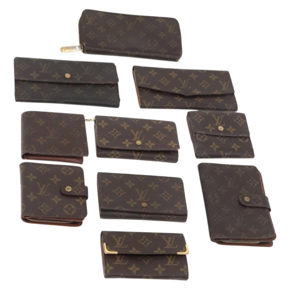 LOUIS VUITTON Monogram Wallet 10 Set LV Auth CB227