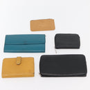 LOUIS VUITTON Epi Wallet 10 Set Black Red yellow LV Auth CB233-11