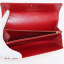 LOUIS VUITTON Epi Wallet 10 Set Black Red yellow LV Auth CB233-5