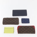 LOUIS VUITTON Monogram Graffiti Wallet 10 Set Khaki Yellow black LV Auth CB234-3