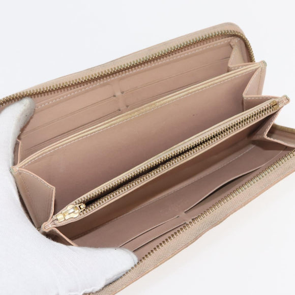 LOUIS VUITTON Monogram Vernis Wallet 10 Set Bronze Amarante Perle LV Auth CB235