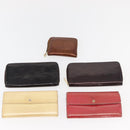 LOUIS VUITTON Monogram Vernis Wallet 10 Set Bronze Amarante Perle LV Auth CB235-2