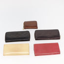 LOUIS VUITTON Monogram Vernis Wallet 10 Set Bronze Amarante Perle LV Auth CB235-3