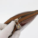 LOUIS VUITTON Monogram Vernis Wallet 10 Set Bronze Amarante Perle LV Auth CB235-4