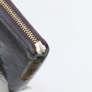 LOUIS VUITTON Monogram Vernis Wallet 10 Set Bronze Amarante Perle LV Auth CB235-8