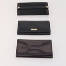 GUCCI GG Canvas Micro GG Guccissima Portemonnee Leer 10 Stuks Beige Zwart Auth CB236-10