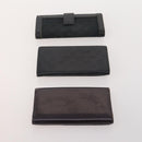 GUCCI GG Canvas Micro GG Guccissima Portemonnee Leer 10 Stuks Beige Zwart Auth CB236-11