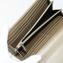 GUCCI GG Canvas Micro GG Guccissima Portemonnee Leer 10 Stuks Beige Zwart Auth CB236-4