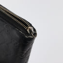 GUCCI GG Canvas Guccissima Wallet Leather 10 Set Beige Black Navy Auth CB237-13