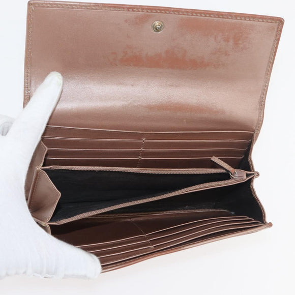 GUCCI GG Canvas Guccissima Wallet Leather 10 Set Beige Black Brown Auth CB238