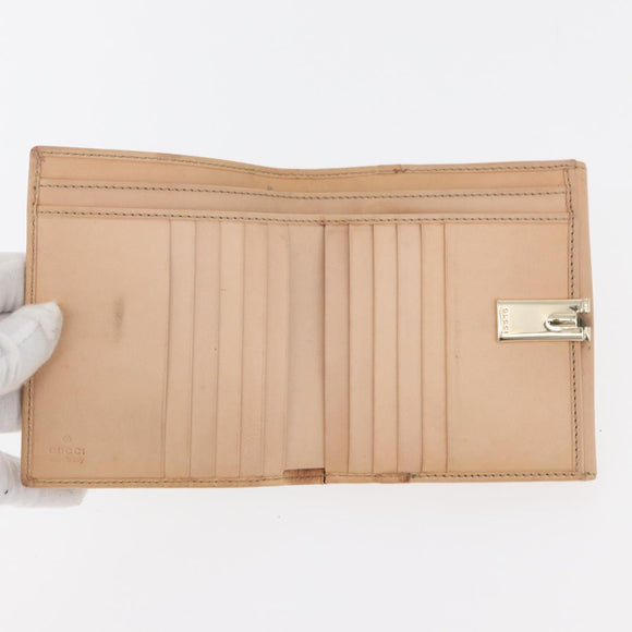 GUCCI GG Canvas Guccissima Wallet Leather 10 Set Beige Black Brown Auth CB238