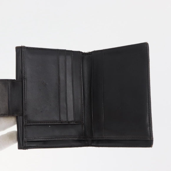 FENDI Zucca Canvas Wallet 10 Set Black Brown Auth CB239